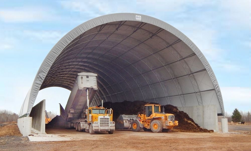 wood pellet bulk storage bins alabama britespan buildings