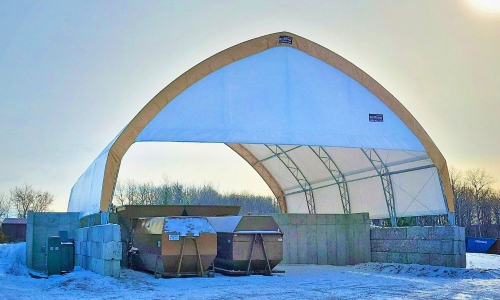 mrf recycling facility construction maine britespan buildings