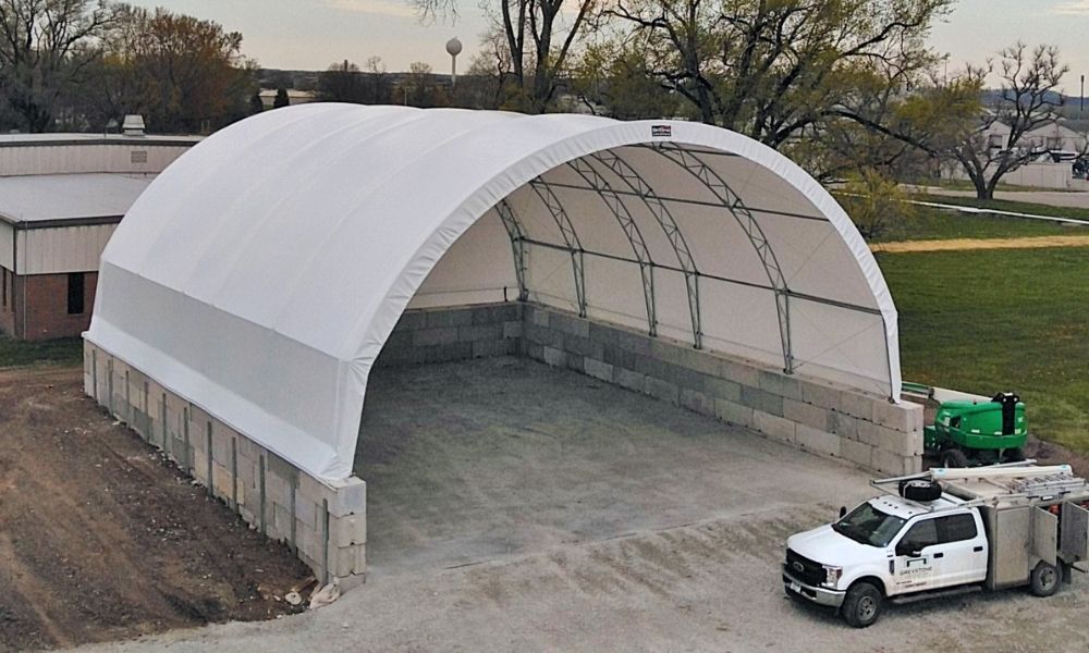 tarp shed replacement minnesota britespan buildings