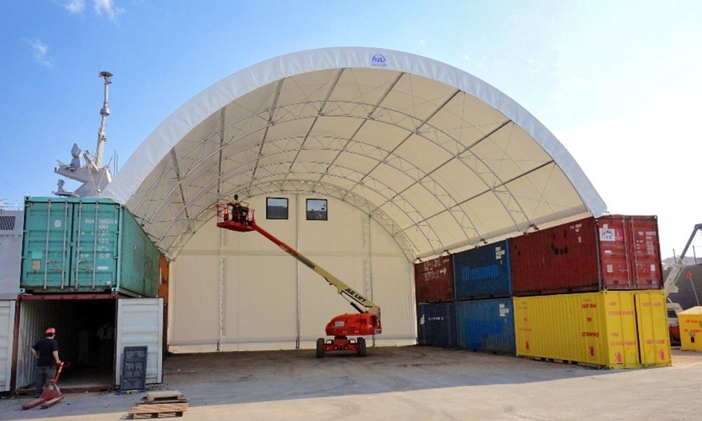 shipping container canopy oregon britespan buildings
