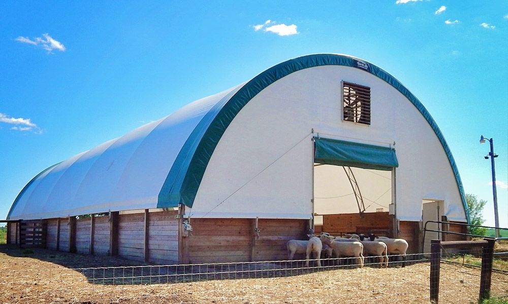 goat barn wyoming britespan building