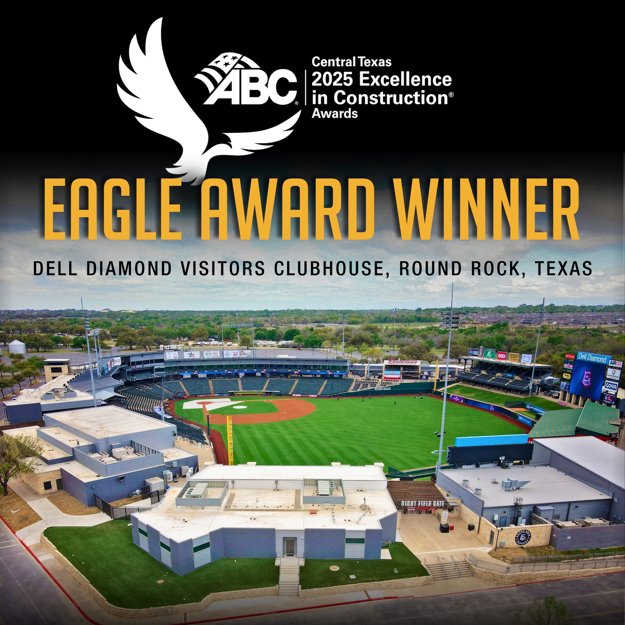 Dell Diamond Visitors Clubhouse Earns ABC Eagle Award
