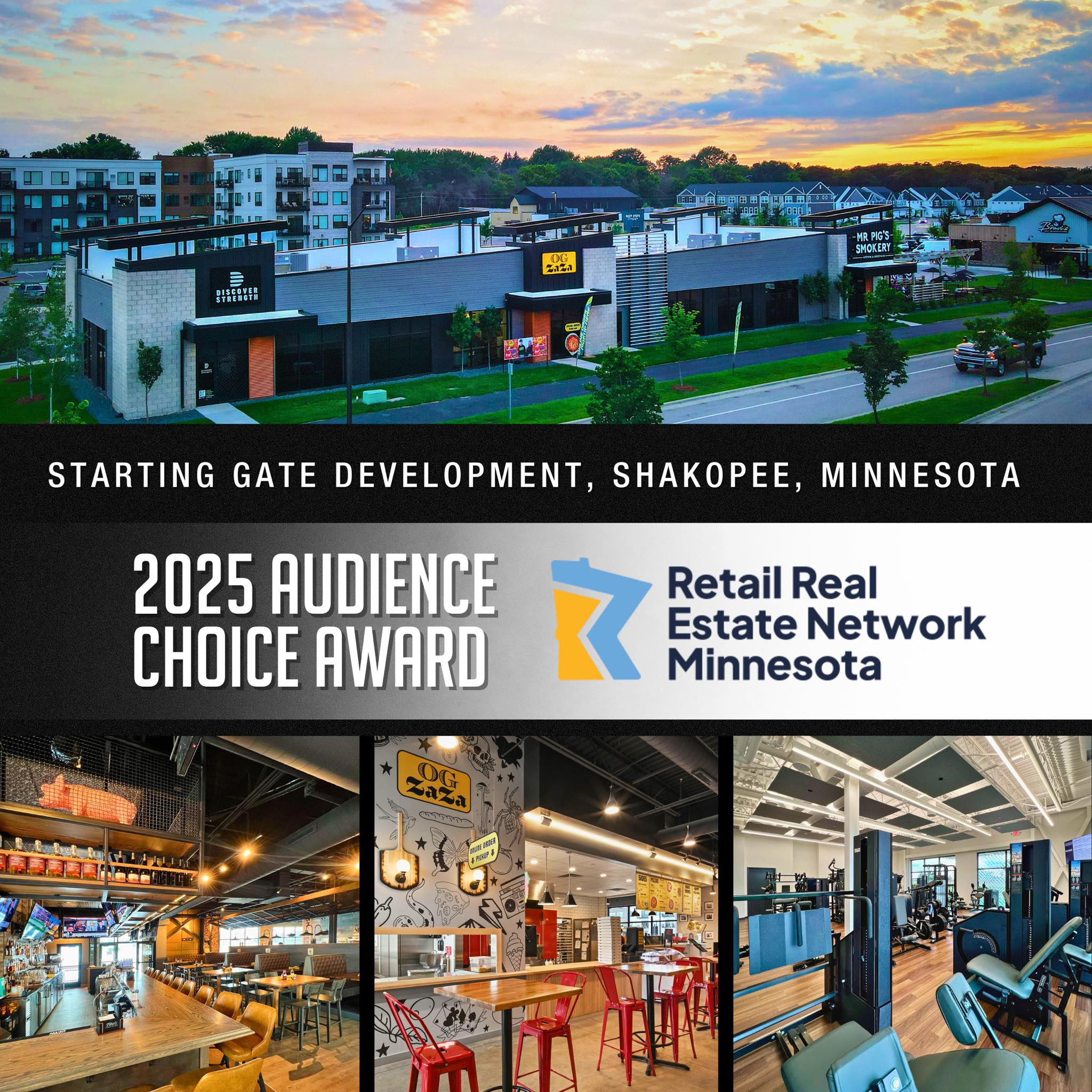 Starting Gate Retail Construction Earns Audience Choice Award