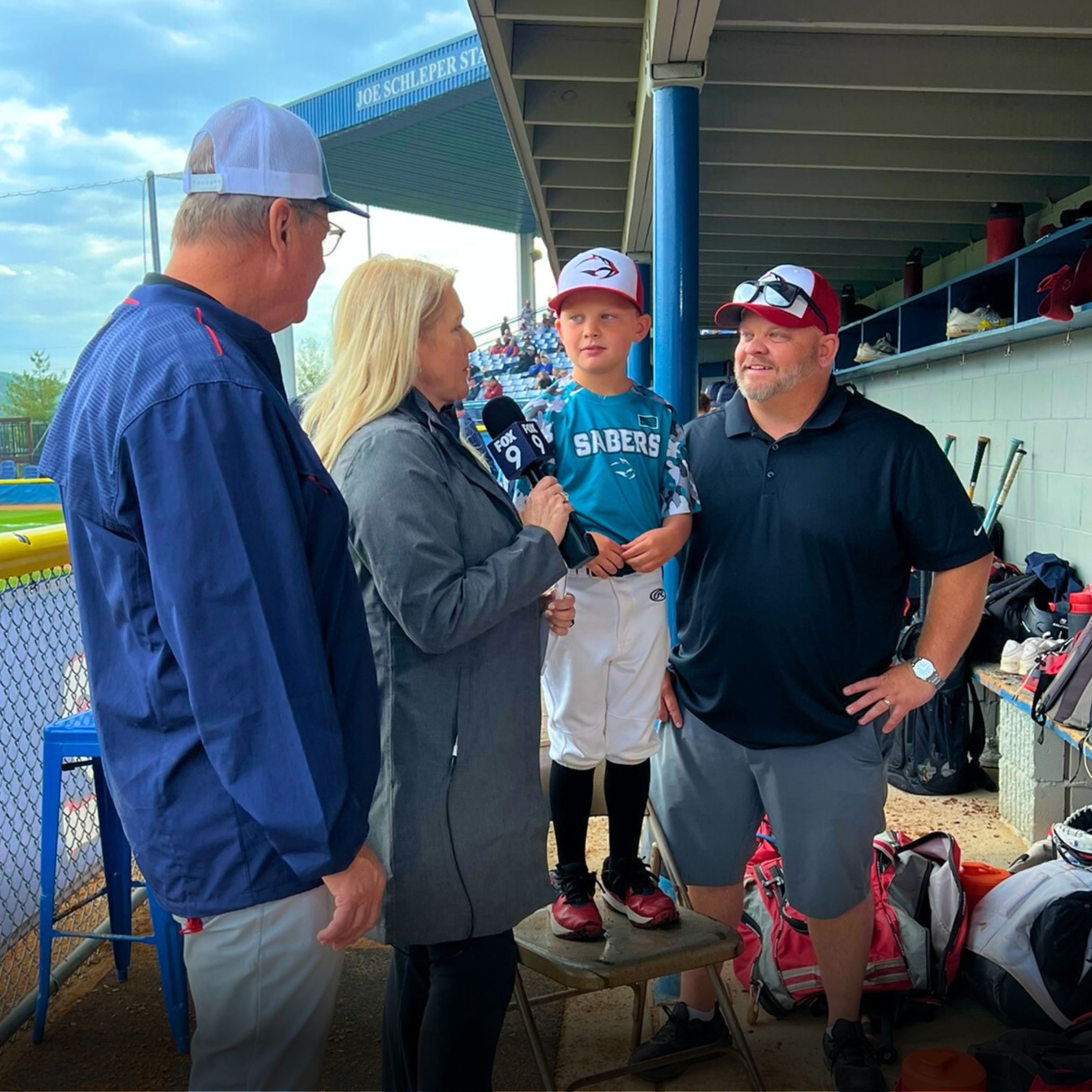 Building Communities Fox 9 Interview at Joe Schleper Stadium