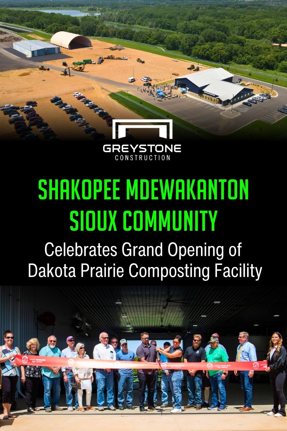 Dakota Prairie Composting Two Fabric Covered Buildings Complete