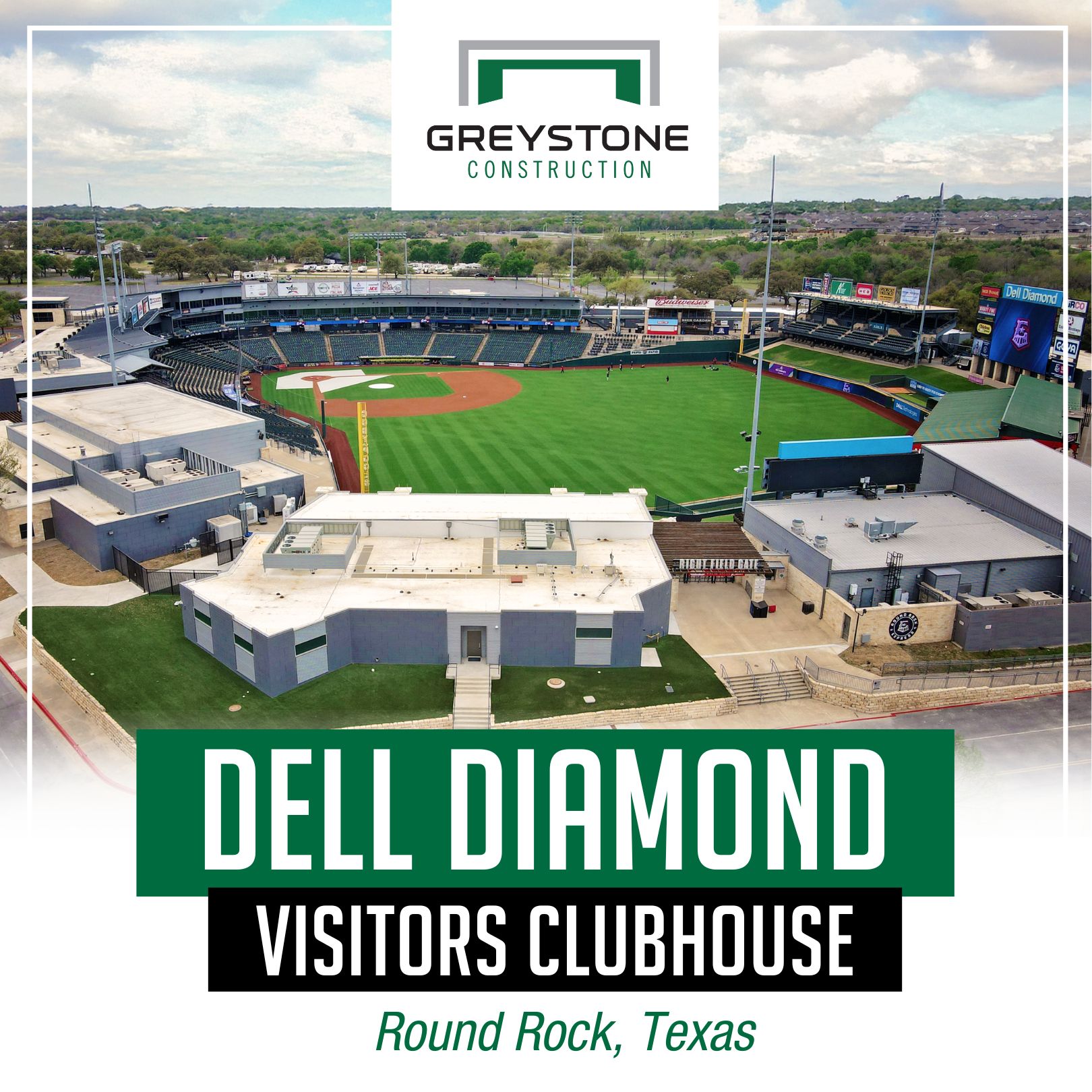 Dell Diamond Visitors Clubhouse Complete in Round Rock Texas