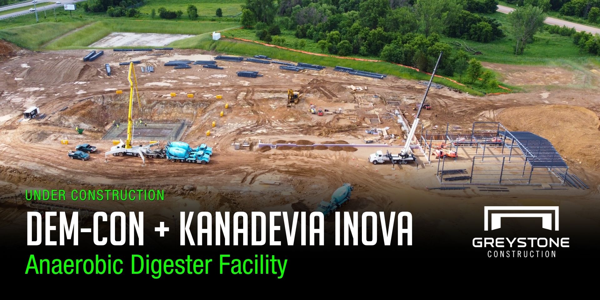 Dem-Con Anaerobic Digester Facility Construction Progress