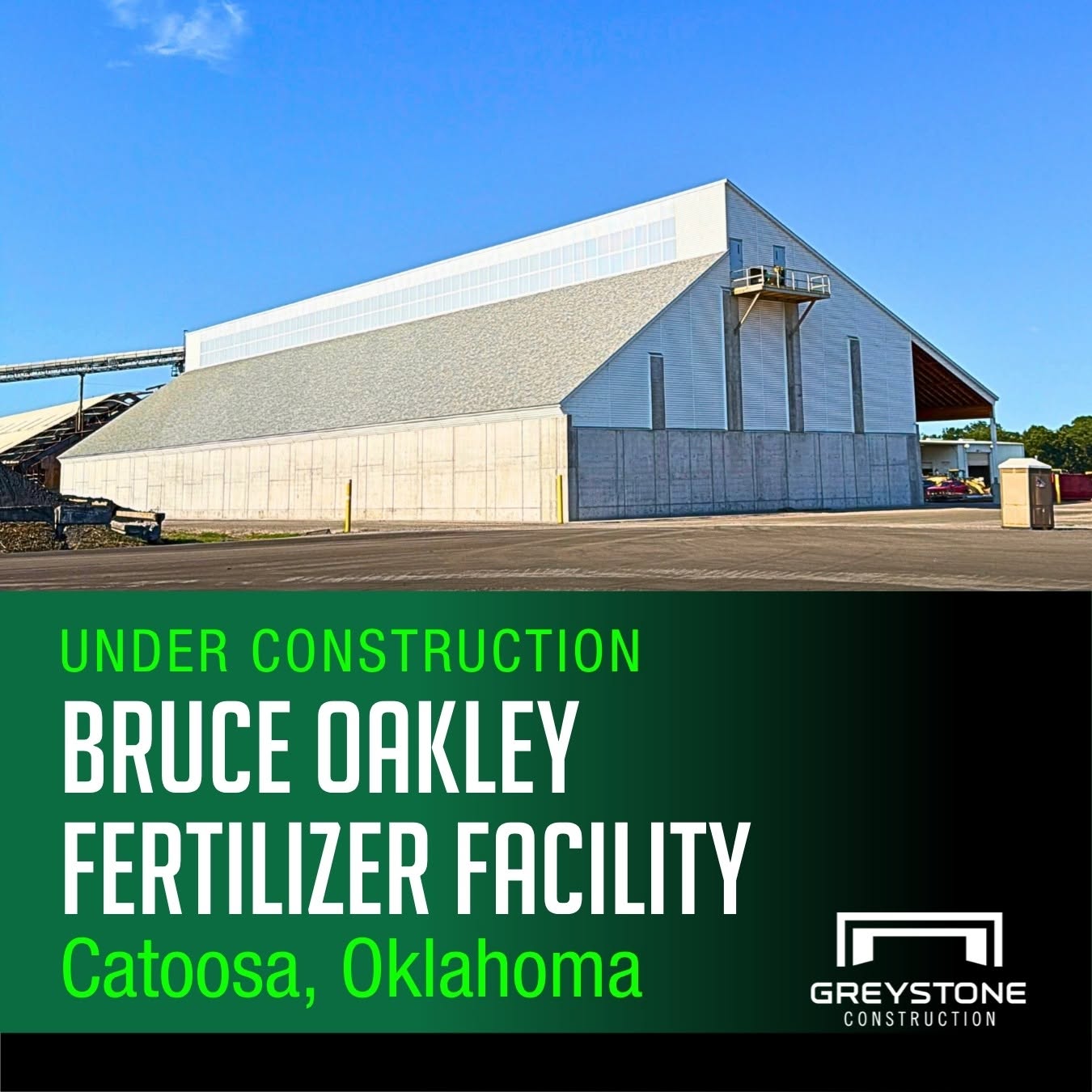 Dry Fertilizer Facility Catoosa Oklahoma Near Completion