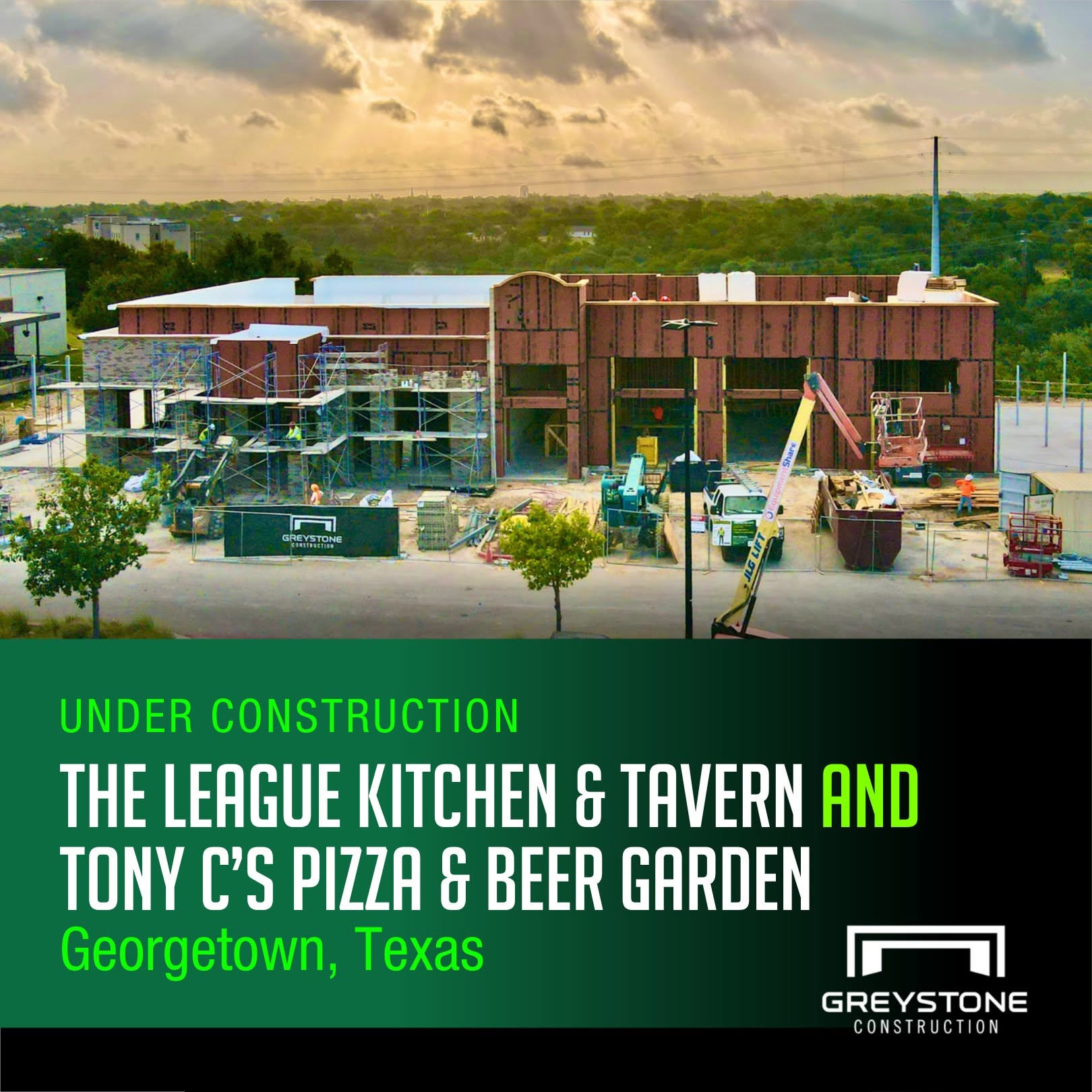Georgetown, Texas Restaurant Construction Progress