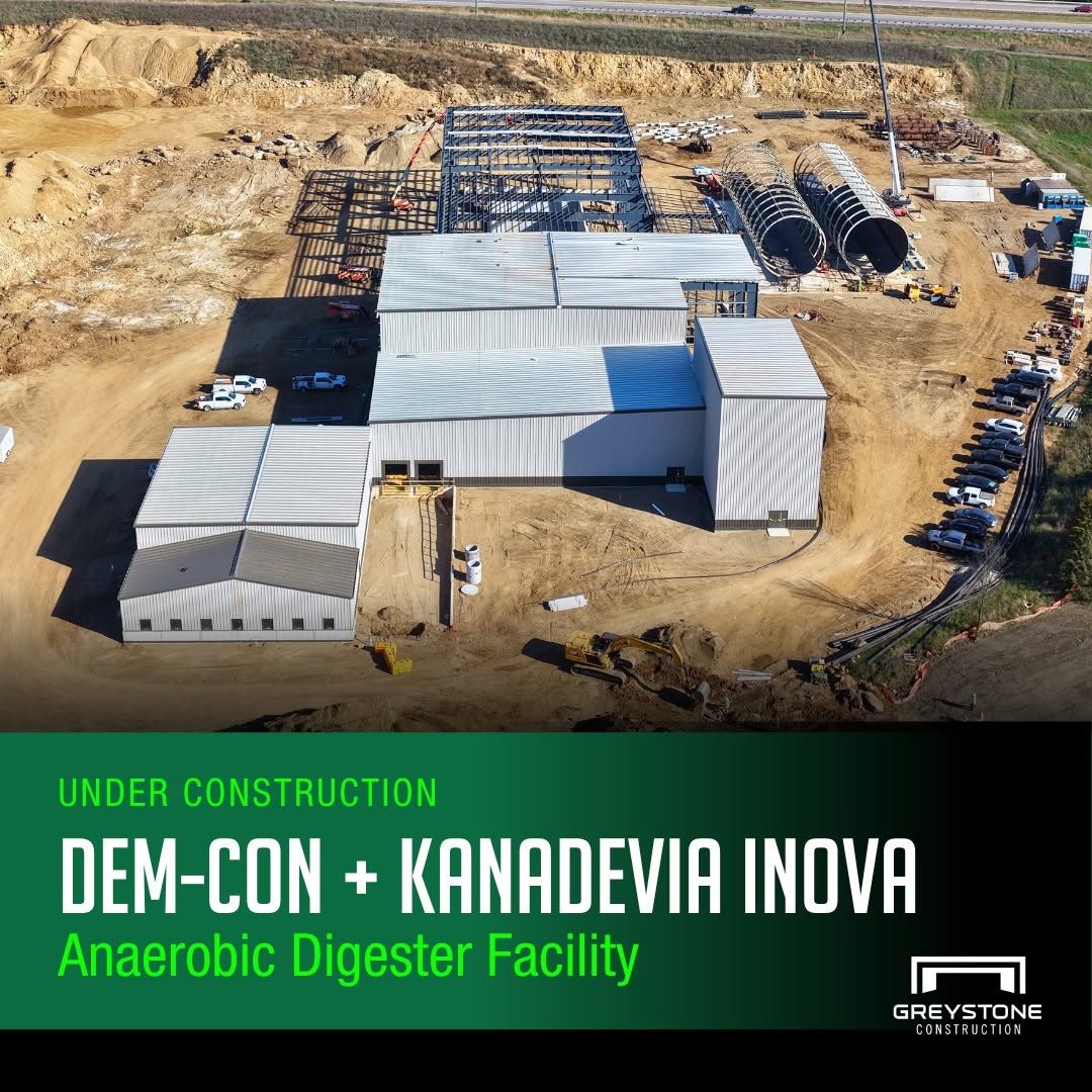 Dem-Con Digester Facility Industrial Construction Progress