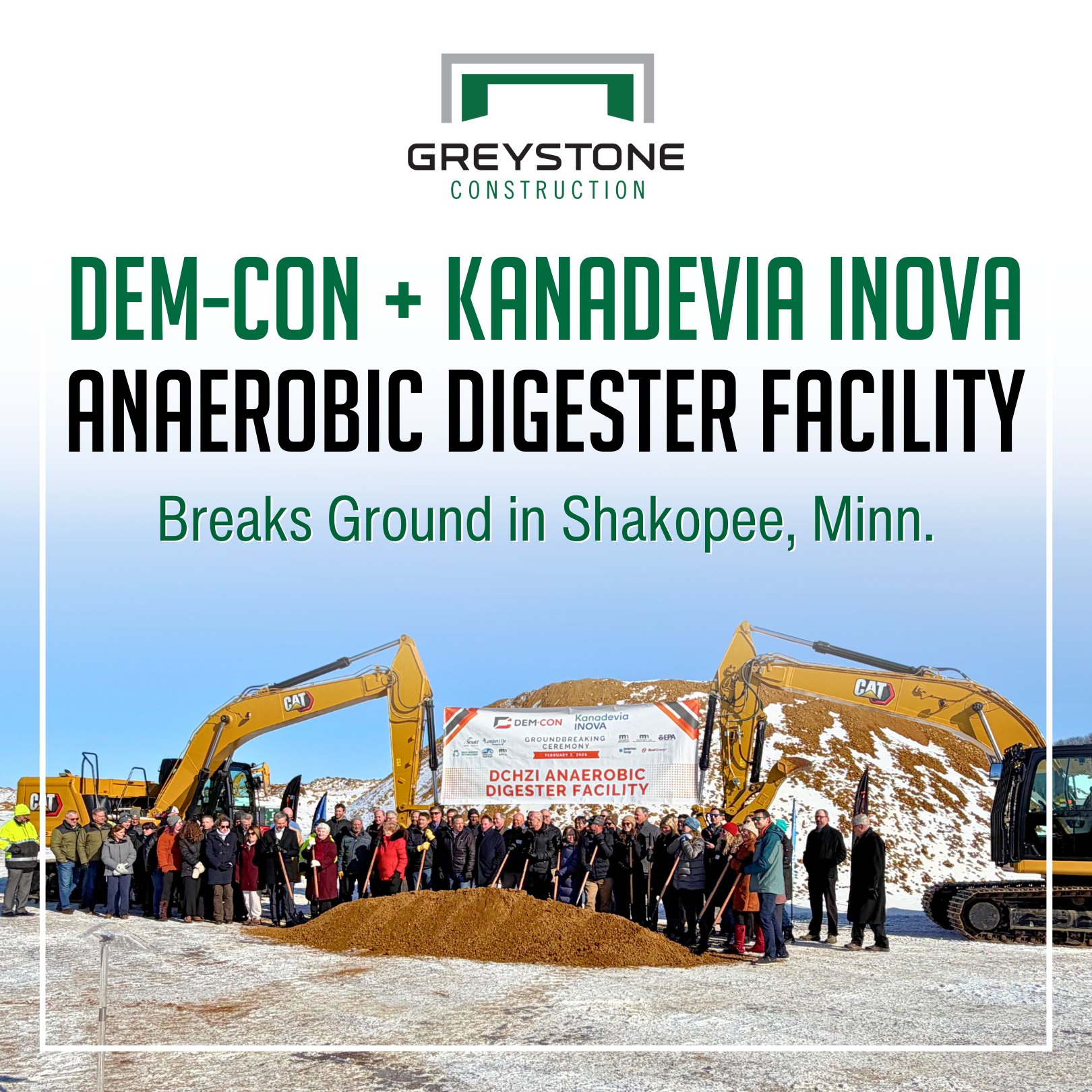 Groundbreaking for Dem-Con Anaerobic Digester Project
