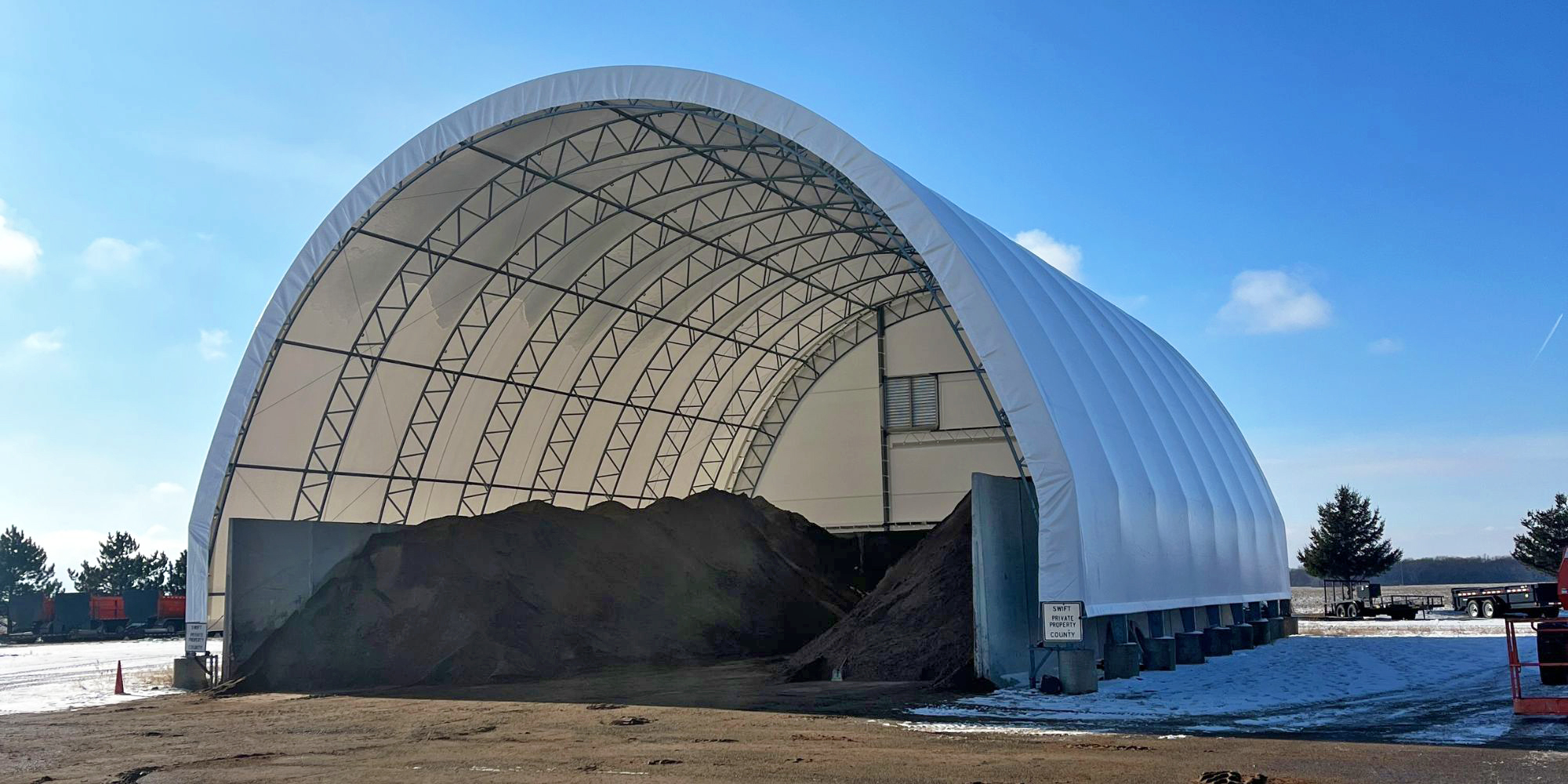 Recoup Building Material 60' x 80' Recover from Britespan Building Systems