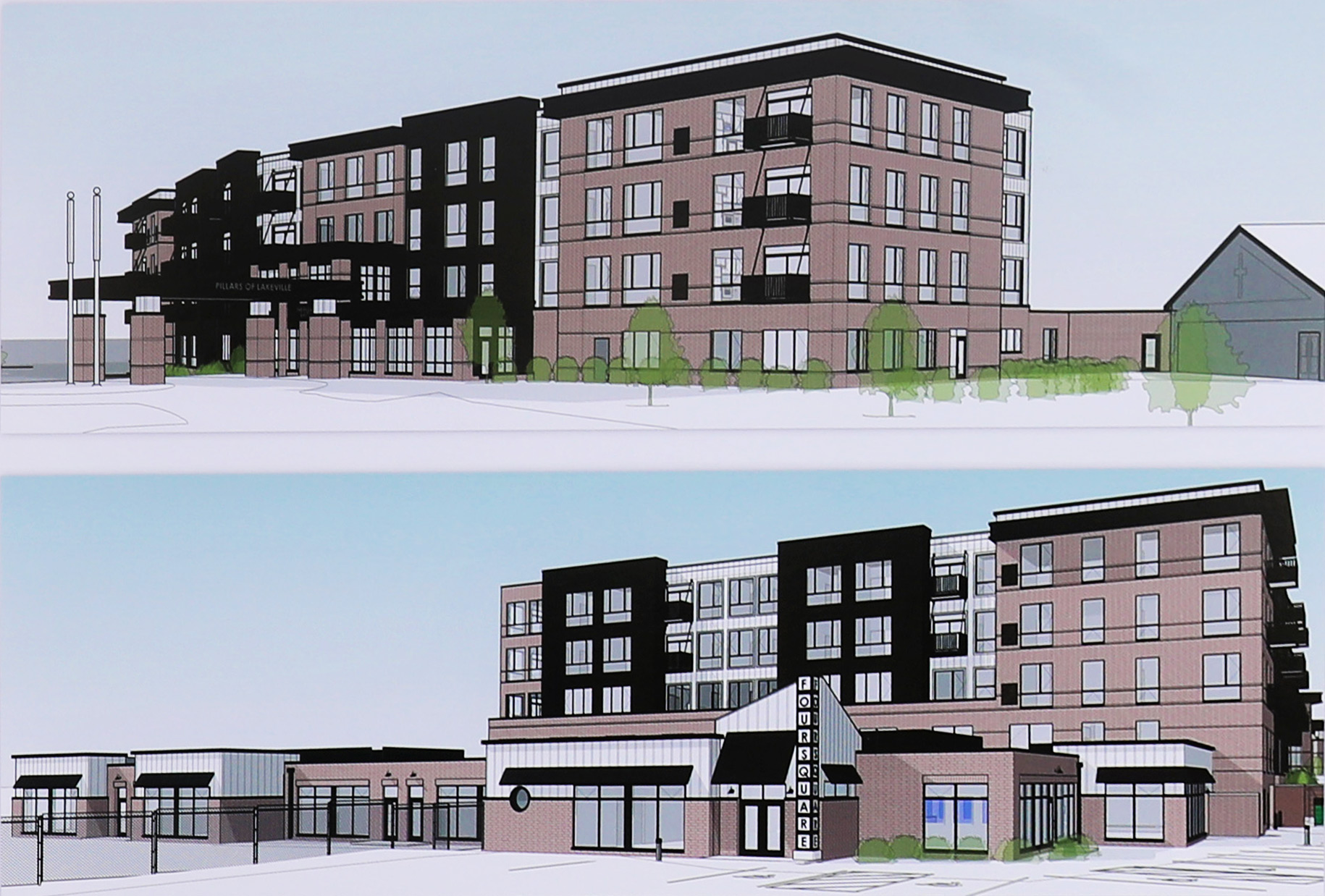 Groundbreaking ceremony at Pillars of Lakeville Senior Living Community with Greystone Construction and Oppidan