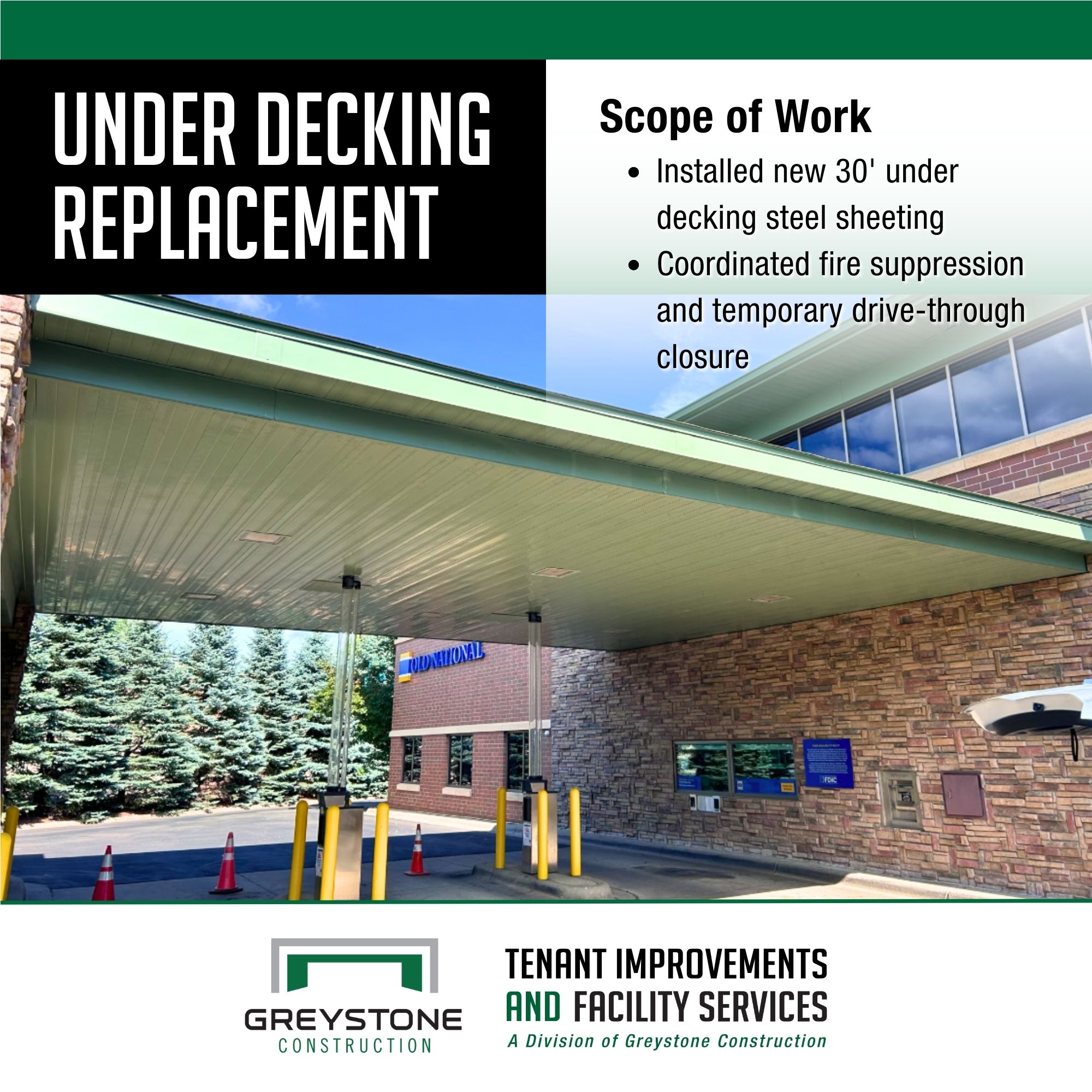 Commercial Under Decking Replacement Tenant Improvement