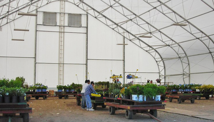 Fabric building covers