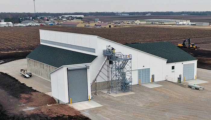 Nutrien Ag Solutions fertilizer storage buildings Illinois