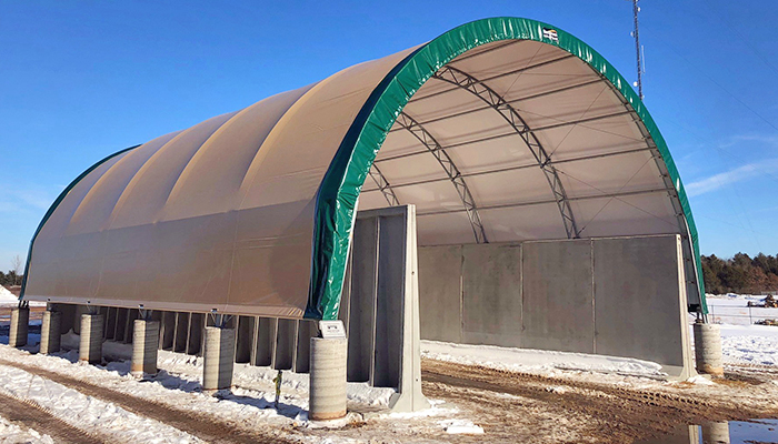 salt storage building
