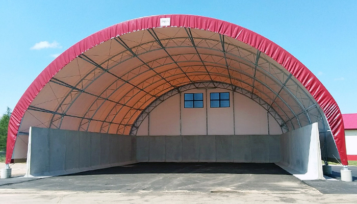 salt storage dome