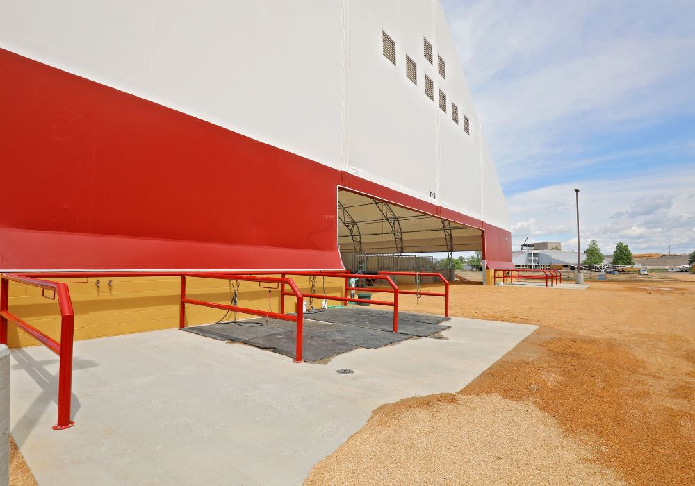 fabric horse barns at canterbury park