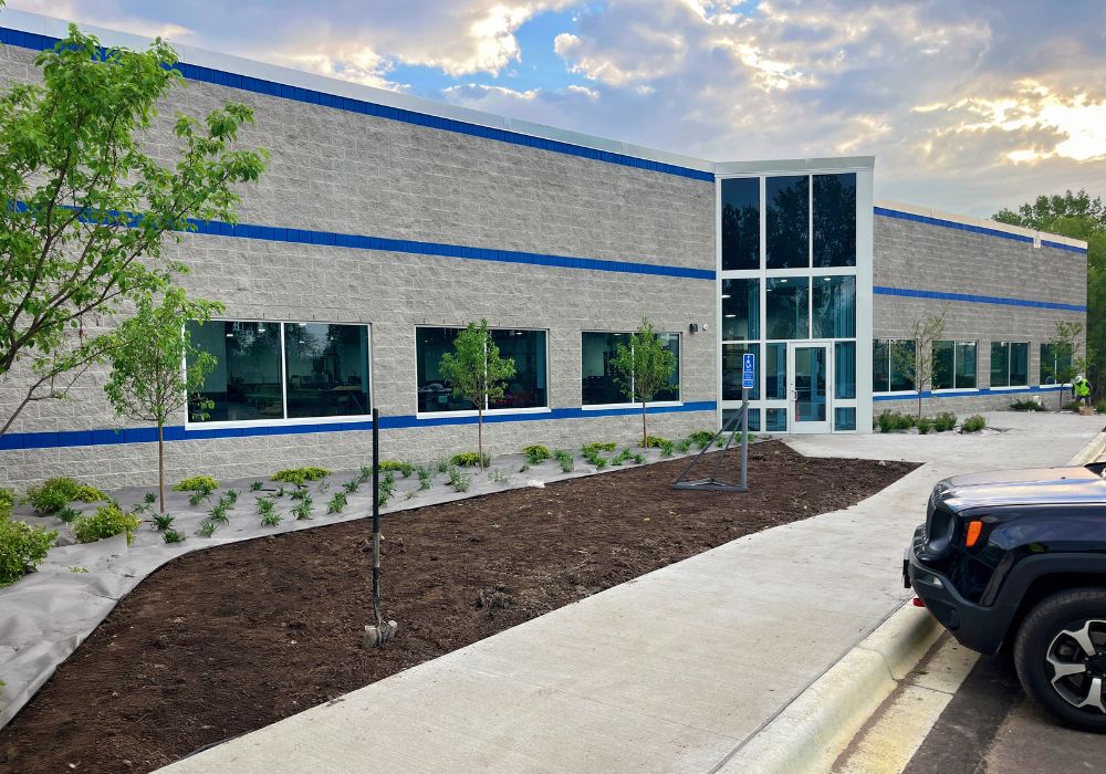 Crown Extrusions CMU Masonry Warehouse Expansion