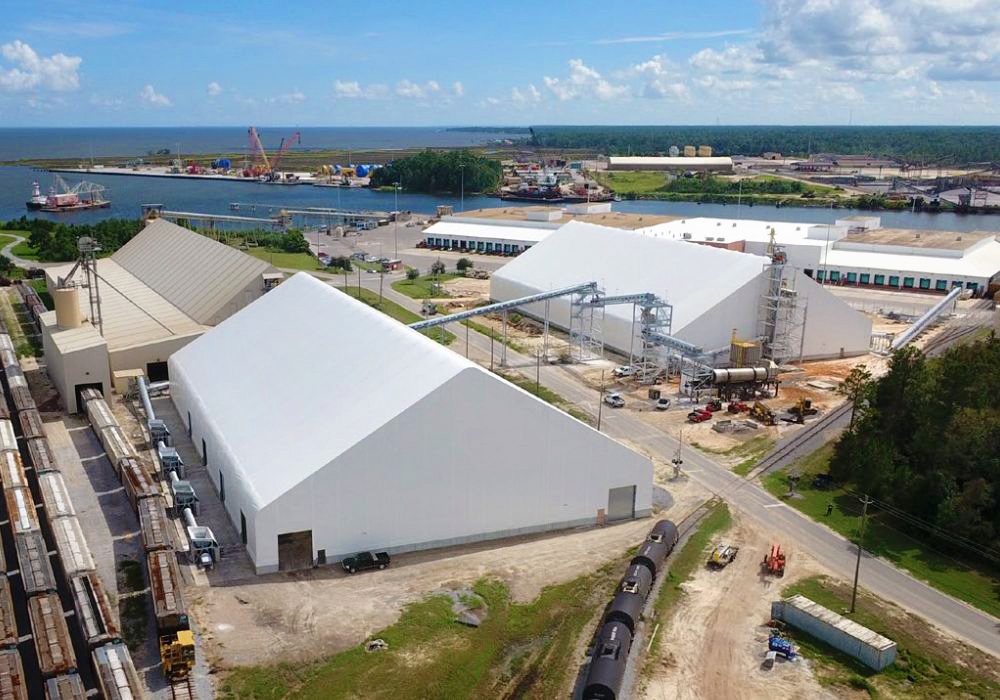 Fabric Covered Bulk Salt Storage Mobile, Alabama