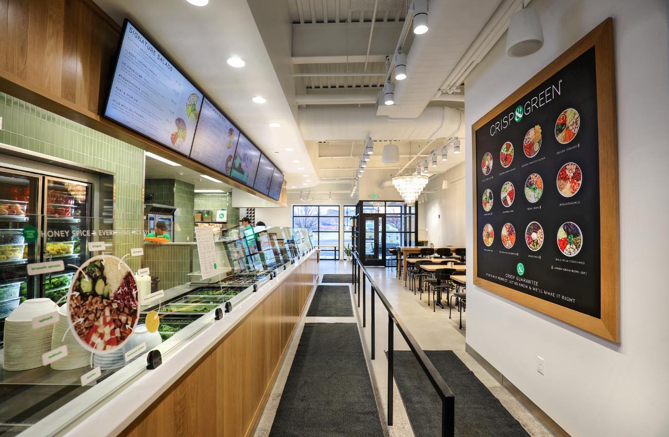 crisp and green restaurant build out