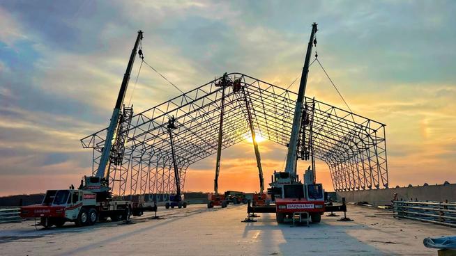 Fabric Building Installation, Green County, Iowa
