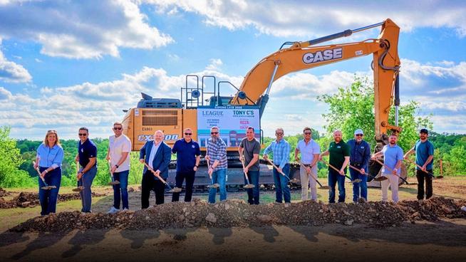 Groundbreaking for The League Kitchen & Tavern and Tony C’s Groundbreaking for The League Kitchen & Tavern and Tony C’s