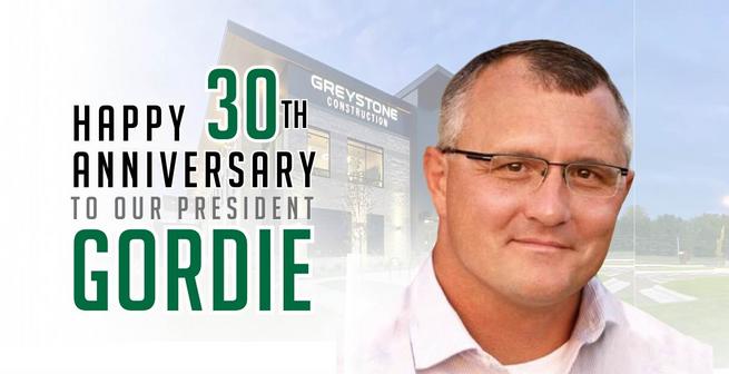 Celebrating 30th Anniversary to our president Gordie 