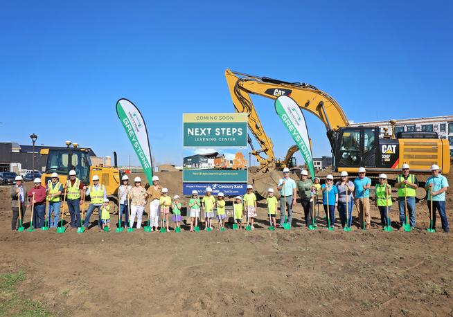 Next Steps Learning Center and Greystone Construction break ground