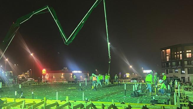 Concrete Pour at Tony C's, Kyle, Texas