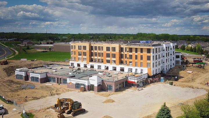 Pillars of Lakeville senior living under construction Pillars of Lakeville senior living under construction