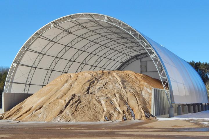 Salt and Sand Storage Building in Wisconsin