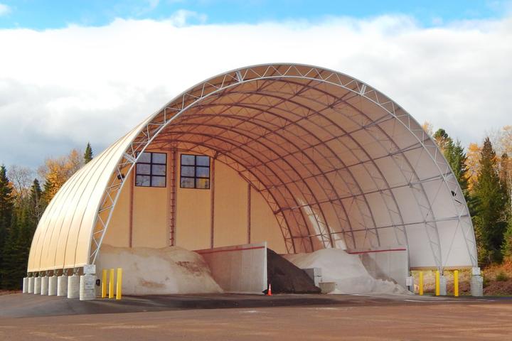 80' x 100' Salt Shed Dome Building