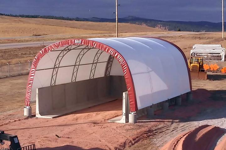 32' x 56' Salt Storage Shed Fabric Building 32' x 56' Salt Storage Shed Fabric Building