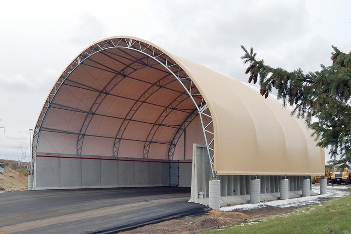 Salt Storage Shed Fabric Building in Minnesota