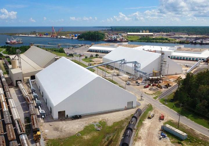 Fabric Covered Bulk Salt Storage Mobile Alabama Fabric Covered Bulk Salt Storage Mobile Alabama