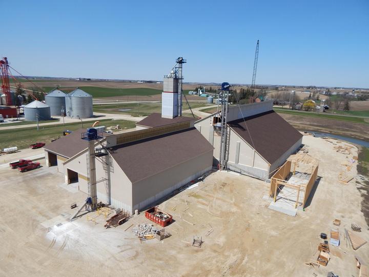 Construction of the dry fertilizer storage building for CHS in St. Charles, MN