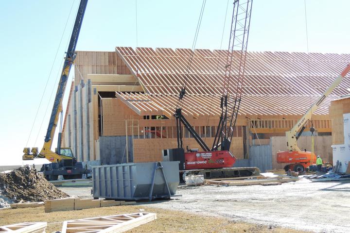 Greystone self-performed the wood framing for the Dry Fertilizer Storage Building for CHS Greystone self-performed the wood framing for the Dry Fertilizer Storage Building for CHS