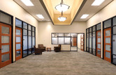 Conference rooms inside of the Rahr Corporate Office Expansion / renovation construction project