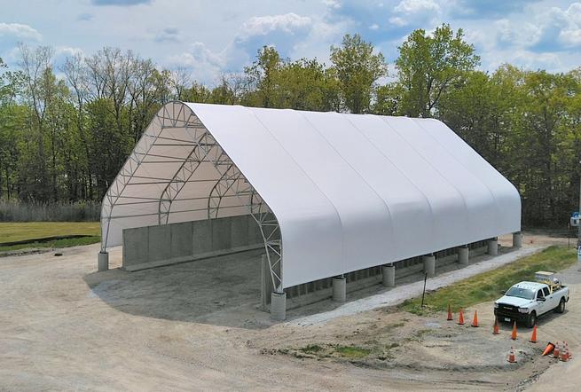 Salt storage building completed in Lake County, Ohio